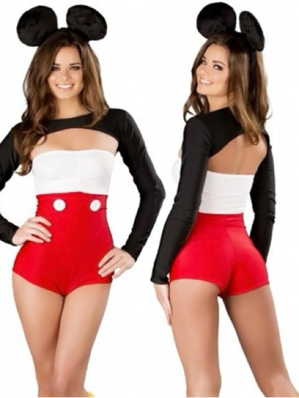 J. Valentine sexy Women's Mickey Mouse Romper vintage pin up swim dress costume